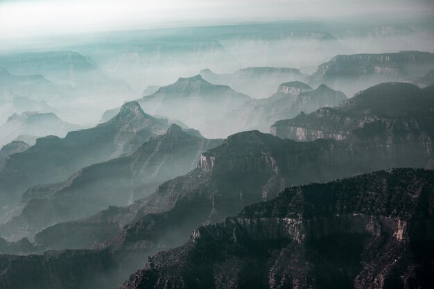 Foto landschaftliche aussicht auf berge gegen den himmel