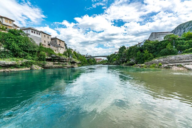 Foto landschaftliche aussicht auf den fluss gegen den himmel