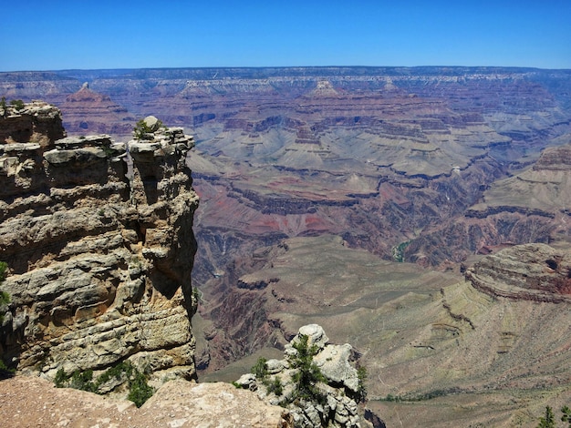 Landschaftliche Aussicht auf den Grand Canyon Nationalpark gegen den Himmel