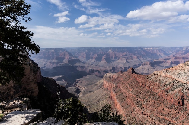 Landschaftliche Aussicht auf den Grand Canyon Nationalpark gegen den Himmel