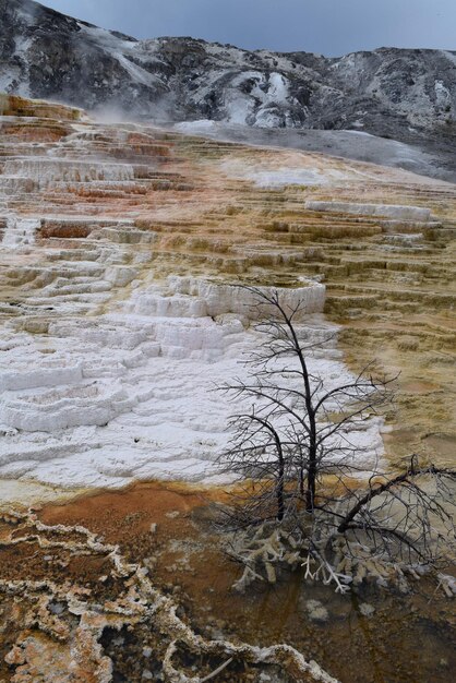 Foto landschaftliche aussicht auf den lasen-vulkan-nationalpark