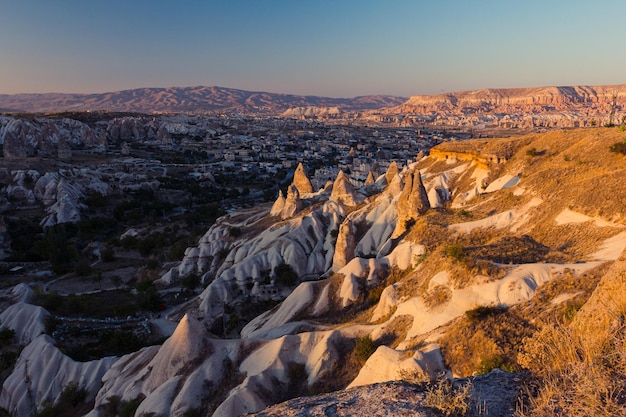 Foto landschaftliche berglandschaft kappadokien anatolien türkei