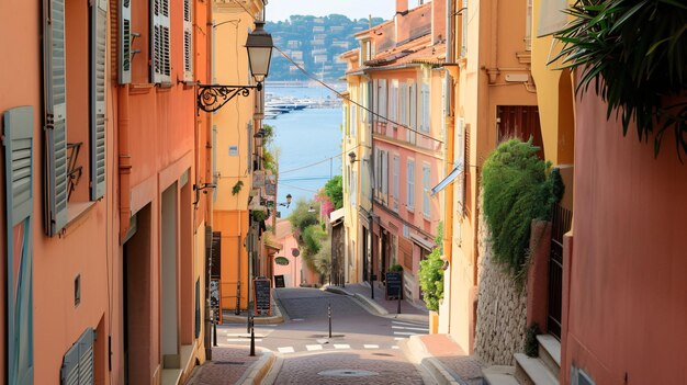 Landschaftliche Sicht auf die Straße an der Côte d'Azur