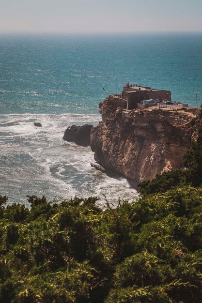 Landschaftlicher Blick auf das Meer gegen den Himmel