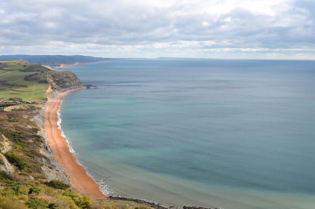 Foto landschaftlicher blick auf das meer gegen den himmel