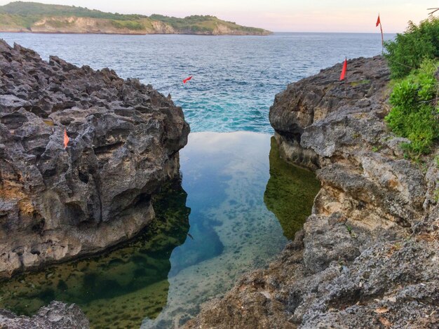 Foto landschaftlicher blick auf das meer