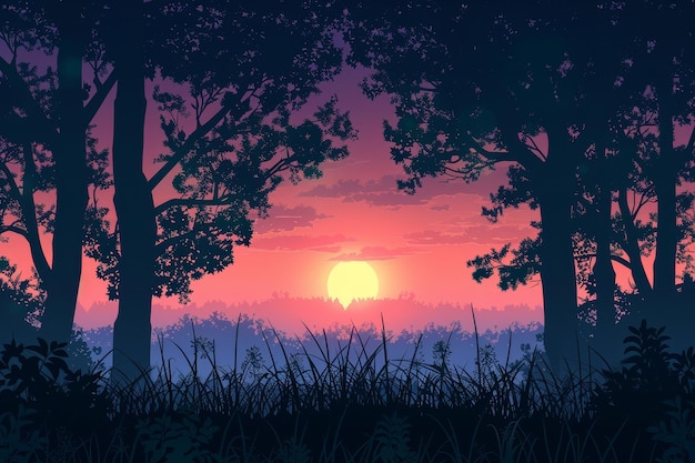 Landschafts-Anime-Hintergrundbilder