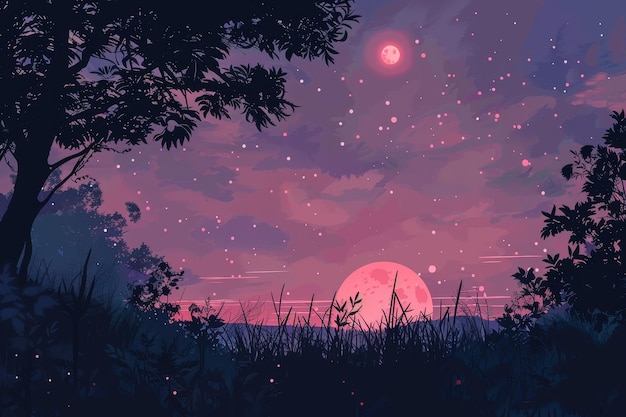 Landschafts-Anime-Hintergrundbilder