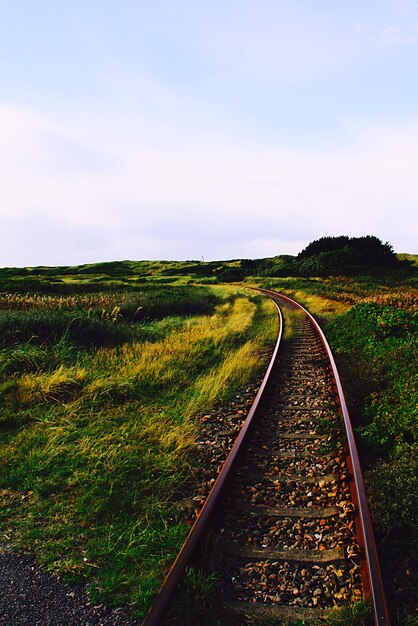 Foto landschaftsansicht der ländlichen landschaft