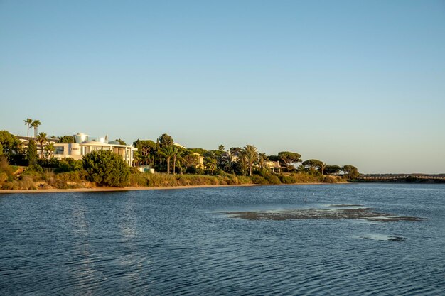 Landschaftsansicht der Sumpfgebiete von Ria Formosa