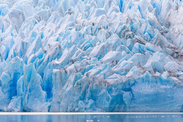 Foto landschaftsansicht des gletschers
