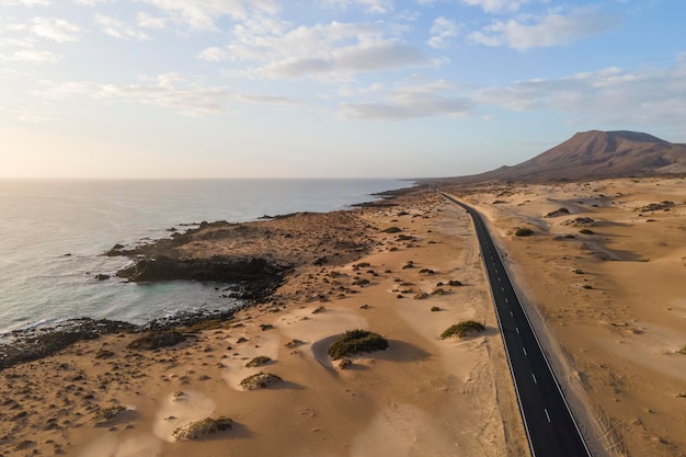 Foto landschaftsansicht des strandes gegen den himmel