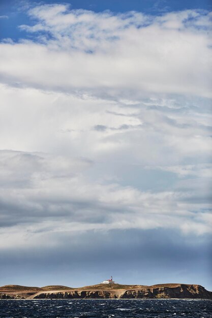 Foto landschaftsansicht von gebäuden gegen den himmel