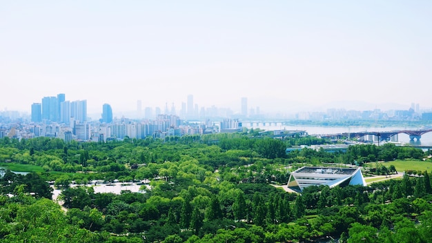 Landschaftsansicht von Seoul-Stadt.