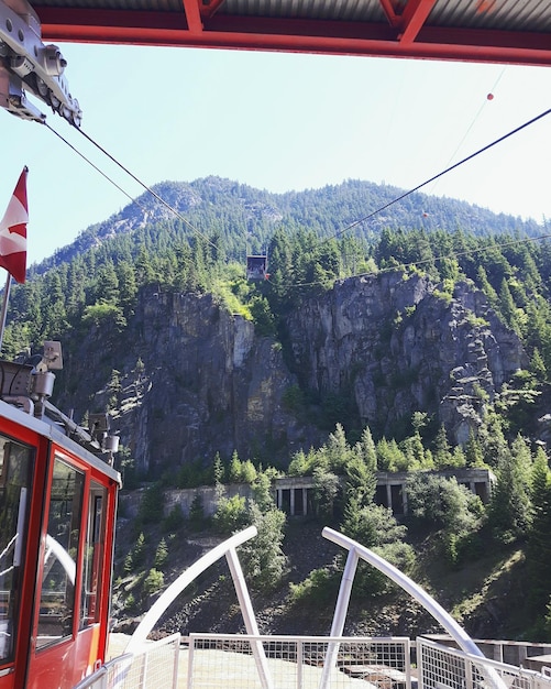 Foto landschaftsansicht vor dem himmel