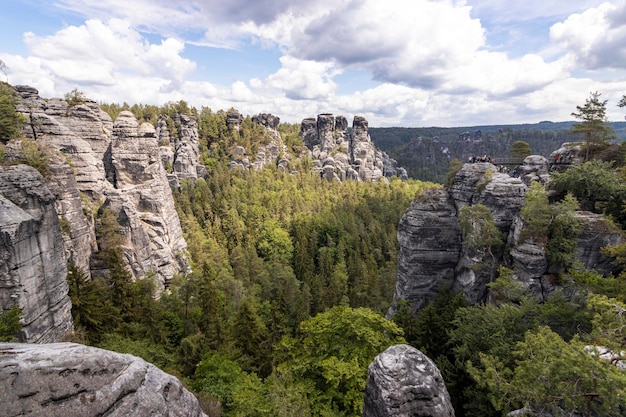 Foto landschaftsansicht vor dem himmel