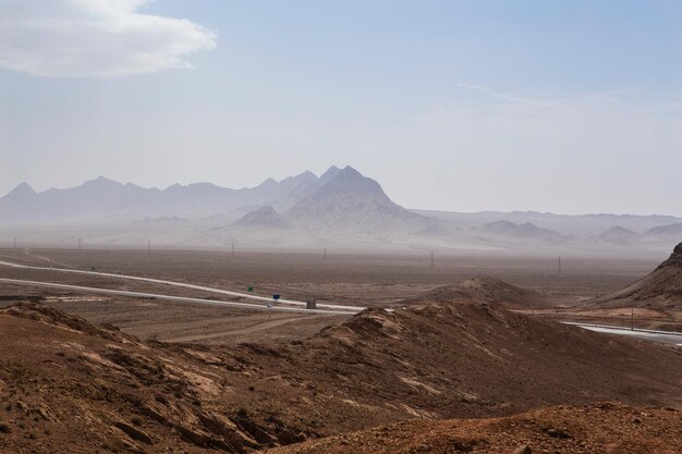 Foto landschaftsansicht vor dem himmel