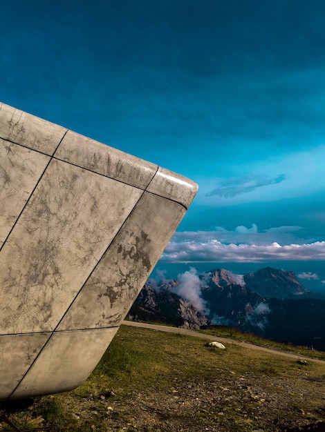 Foto landschaftsansicht vor dem himmel