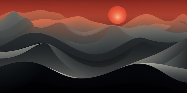Landschaftswandpapier abstrakter Hintergrund