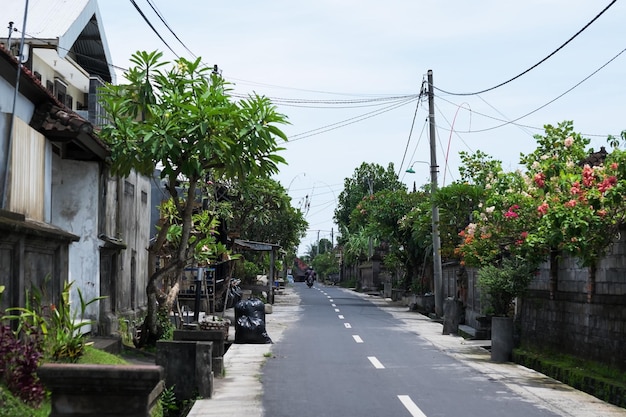 Landstraße in Bali Indonesien