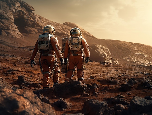 Landung von Astronauten auf dem Mars