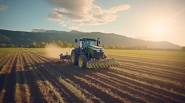 Foto landwirte auf dem feld