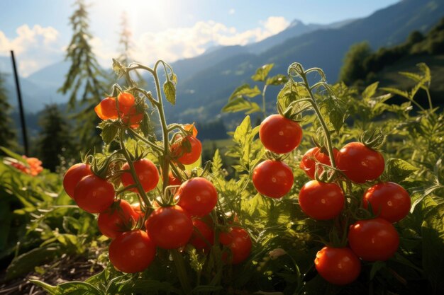 Landwirtschaftliche Tomatenpflanzen