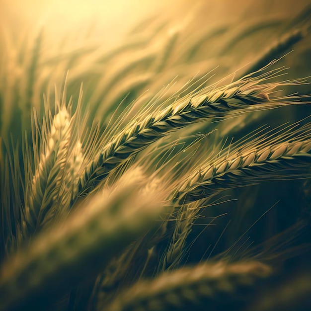 Landwirtschafts-Pflanzenspitzenfeld im Natur-Foto