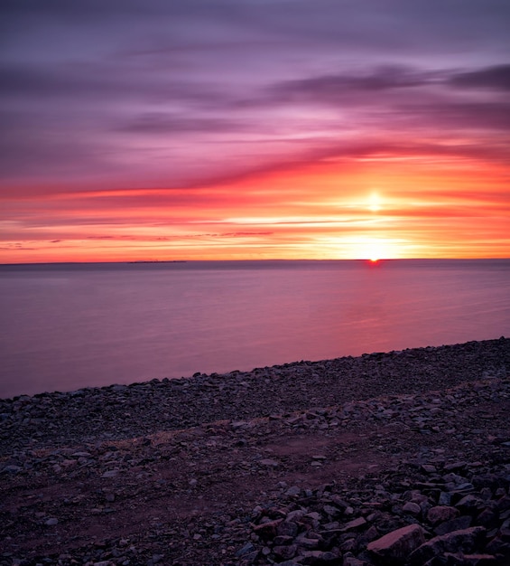 Langzeitbelichtung Sonnenuntergang