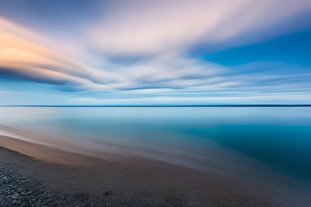 Langzeitbelichtung von Wolken