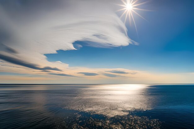 Langzeitbelichtung von Wolken