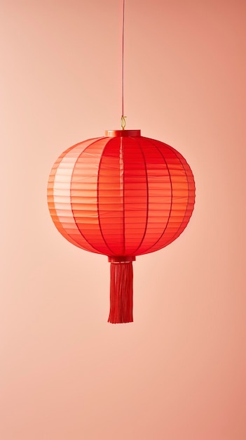 Lanterna chinesa vermelha em fundo simples ar 916 v 52 ID de trabalho 172fa1ebd78b43348242cdf1767eaa78