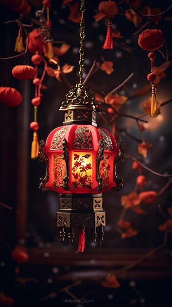 Foto lanterna do ano novo chinês