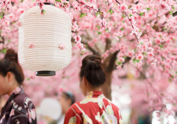 Foto lanterna japonesa