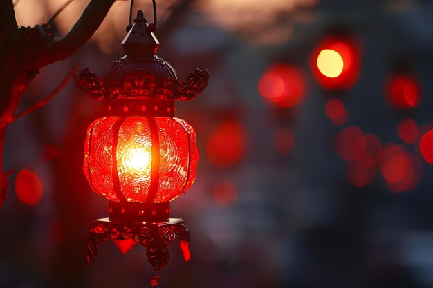 Foto lanterna vermelha lanternas ornamentadas marrocos