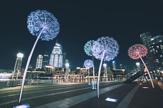 lanternas de flores de dubai