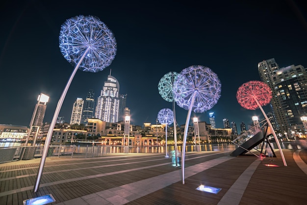 lanternas de flores de dubai