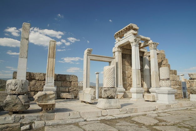 Foto laodicea auf der antiken stadt lycus in denizli turkiye