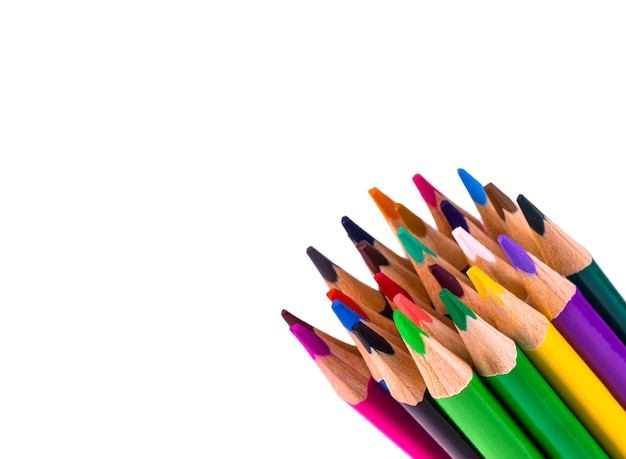 Lápis de cor isolados