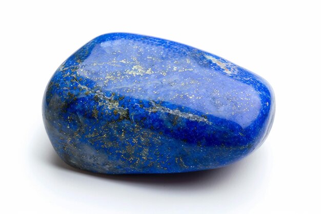 Lapis Lazuli en un fondo blanco