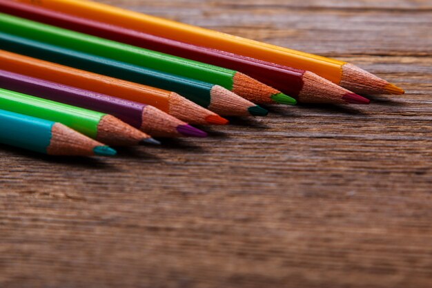 Foto lápis multicoloridos