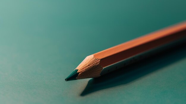 Un lápiz con un fondo azul y la palabra arte en él.