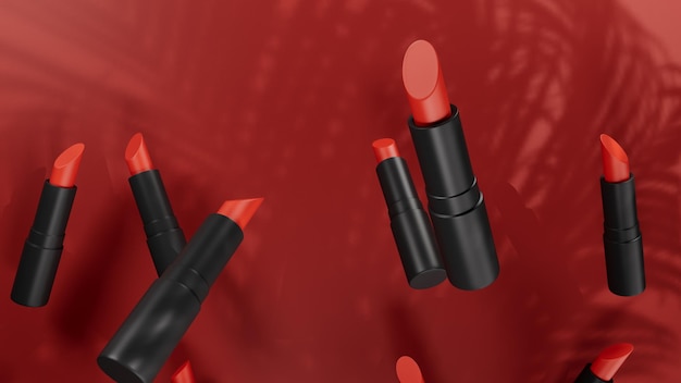 Lápiz labial cosméticos maquillaje belleza