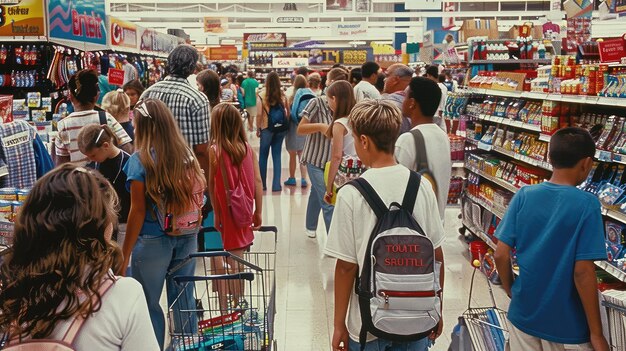 Foto lápiz de vuelta a las compras escolares