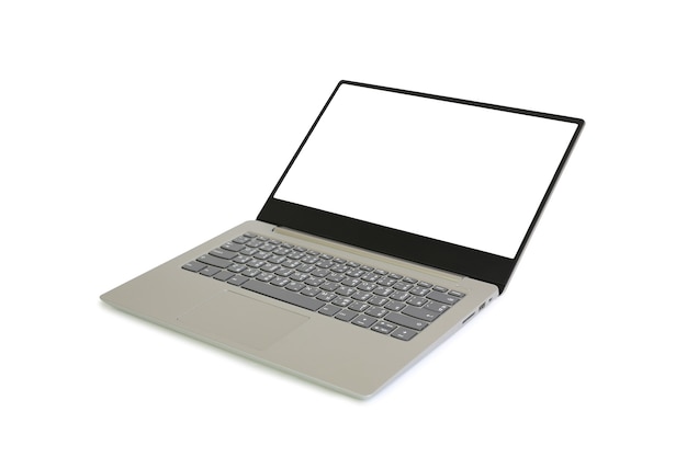 Laptop auf weiß