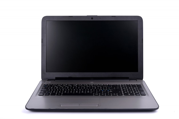 Laptop cinza isolado