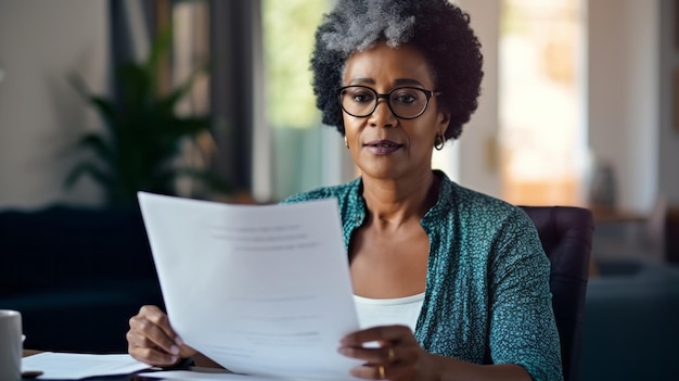 Laptop-Dokumente und Finanzen mit einer älteren Frau, die mit einer Haushaltsüberprüfung oder einer Pensionskasse beschäftigt ist