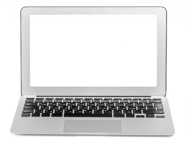 Laptop isoliert auf weiß