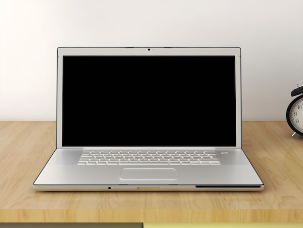Laptop mit leerem Bildschirmmodell