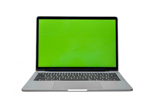 Laptop moderno aislado en blanco